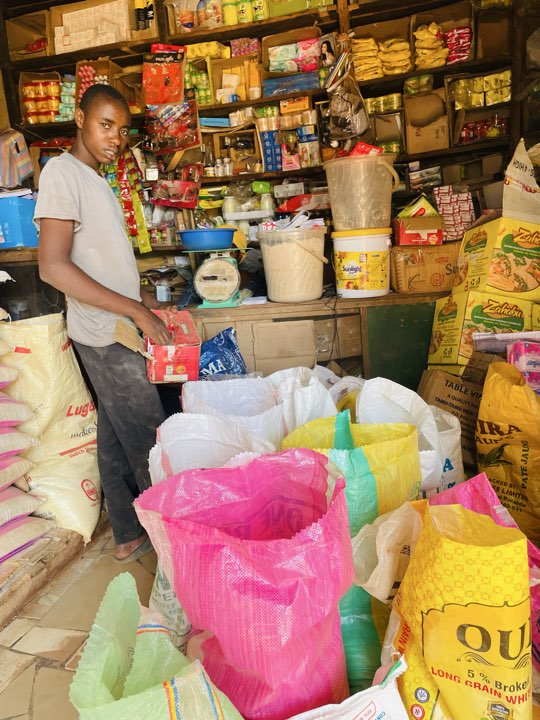 Mudive shop, Groceries in City Market, City Market Core, Kigali