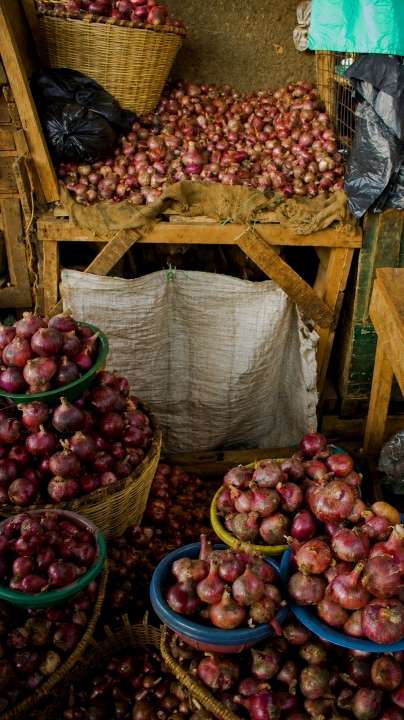 Onions, Fruit & Vegetable Shop in Kimisagara, Kimisagara Market, Kigali